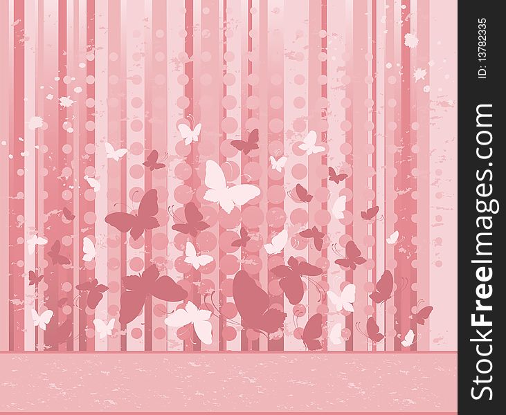 Background With  Butterflies