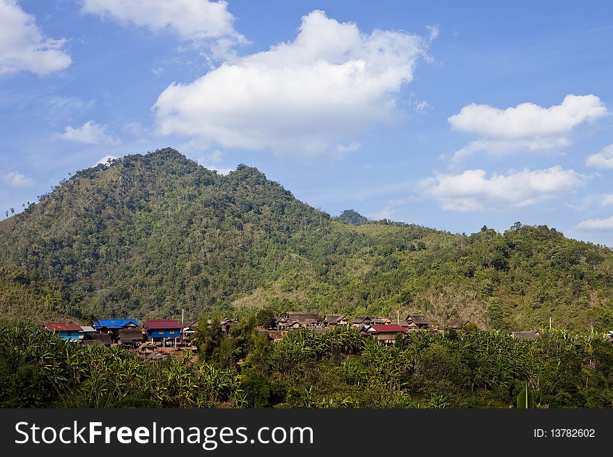 The Small Village in Laos