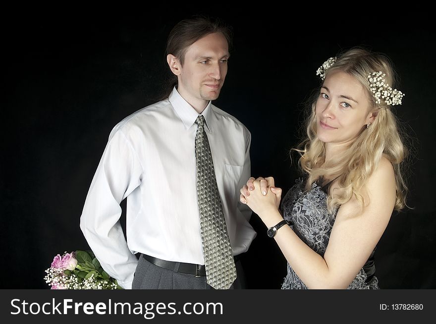 Studio portraits, a series of wedding pictures