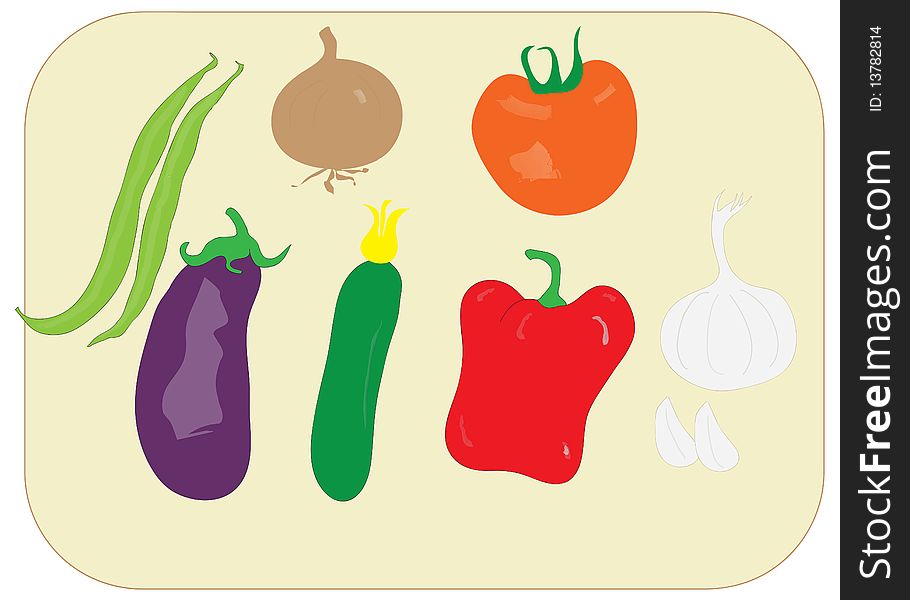 Collection of healthy vegetables on a light container with a white background.