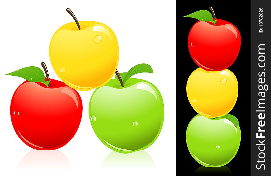 Apples Three Different Colors