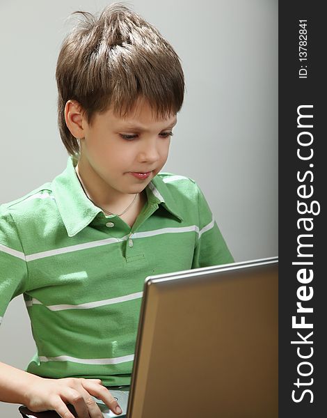 Boy And Computer