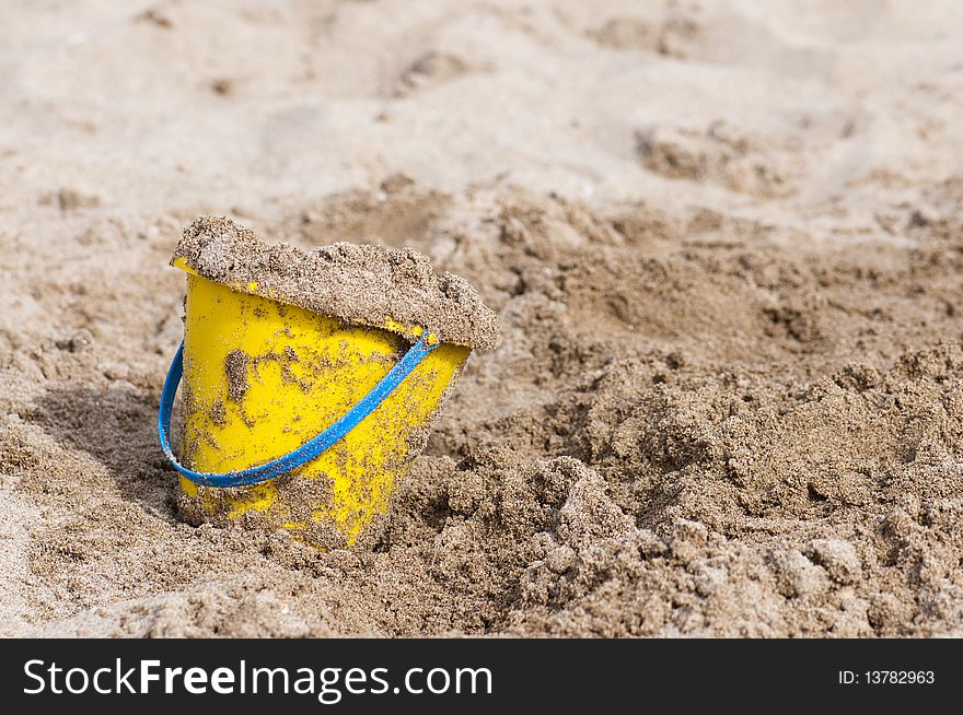 Bucket of sand