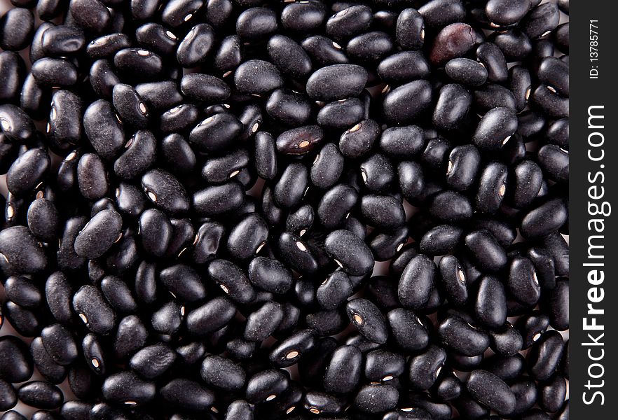Texture of small black beans. Image of raw food