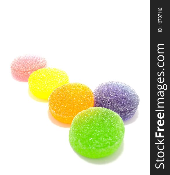 Colorful candy or sweets, soft