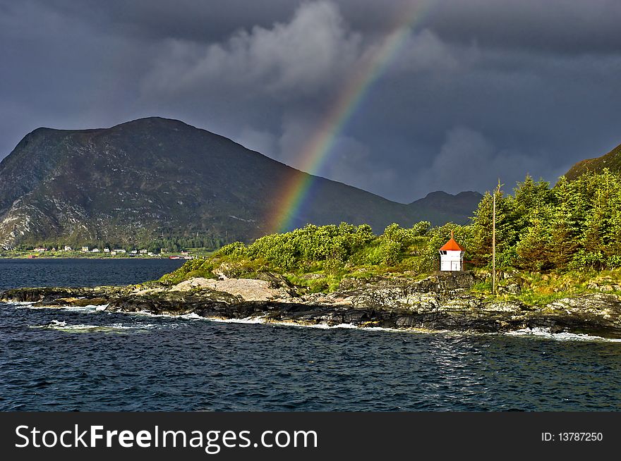 The shot was taken in Norwegian Sea near Alesund. The shot was taken in Norwegian Sea near Alesund