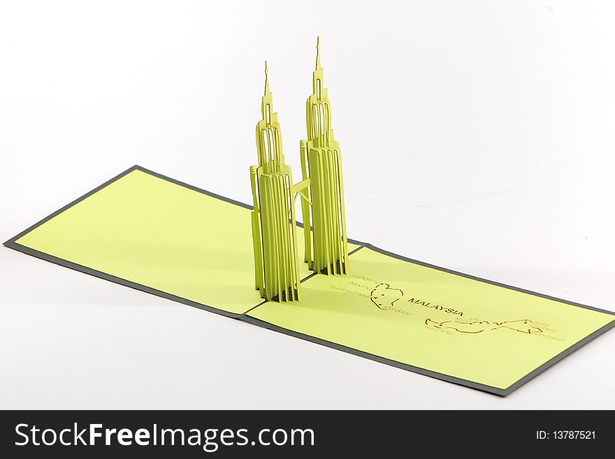 Paper Art Of Petronas Twin Tower