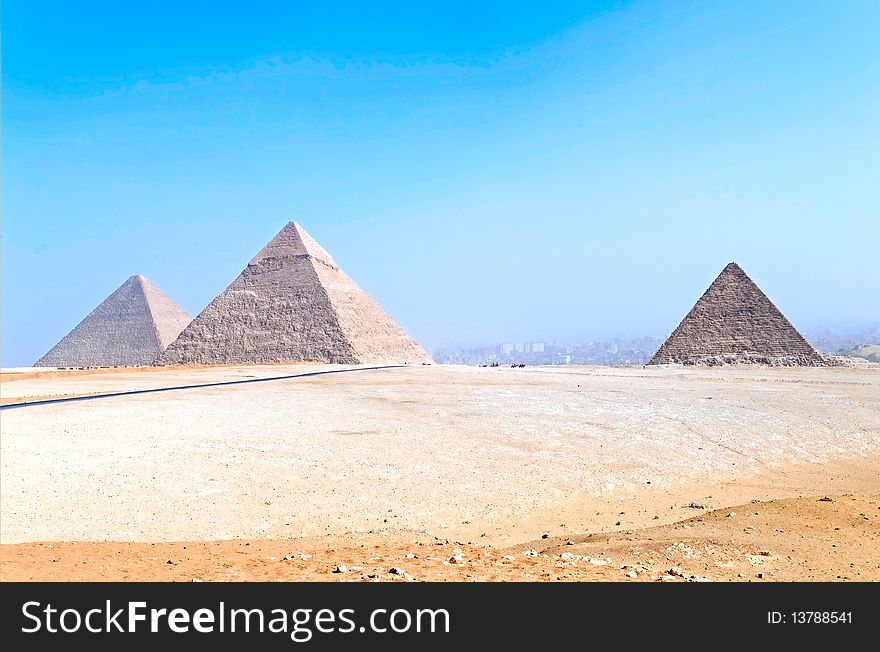 The pyramids of Giza, Egypt