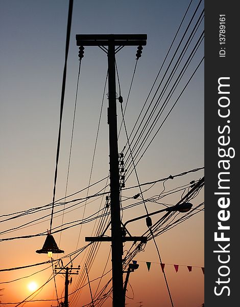 Sunset Of Electricity Post