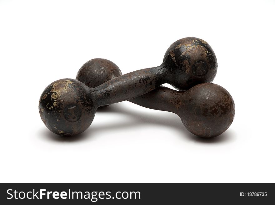 Cast-iron dumbbells