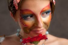 Butterfly Girl Royalty Free Stock Photo Butterfly Girl Royalty Free Stock Photo