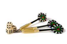 Dice And Darts Stock Photography