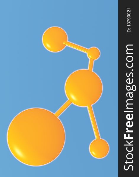 Molecular structure of organic substance. Molecular structure of organic substance