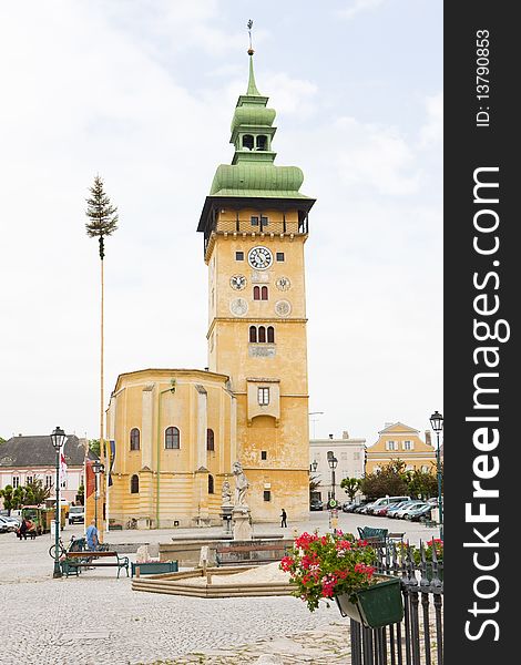 Town hall of Retz, Lower Austria, Austria. Town hall of Retz, Lower Austria, Austria