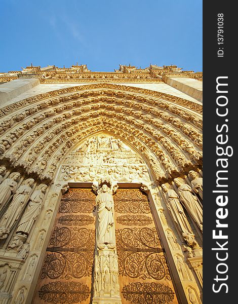 Notre Dame, Paris (France) - Main entrance