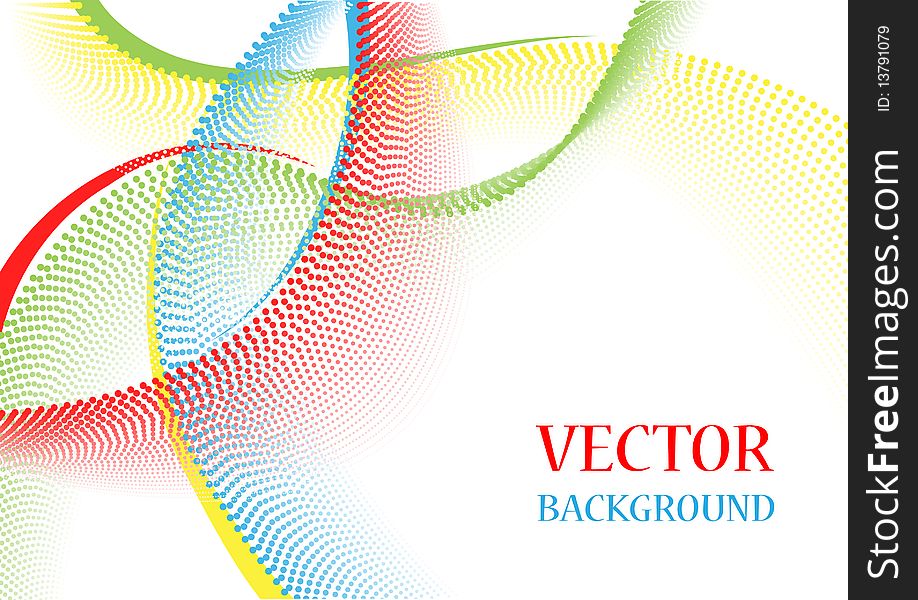 Beautiful abstract background with design elements. Vector