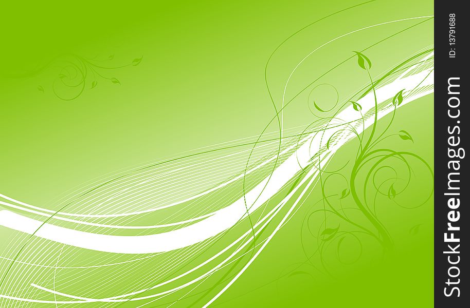Floral green background with copy space. Floral green background with copy space