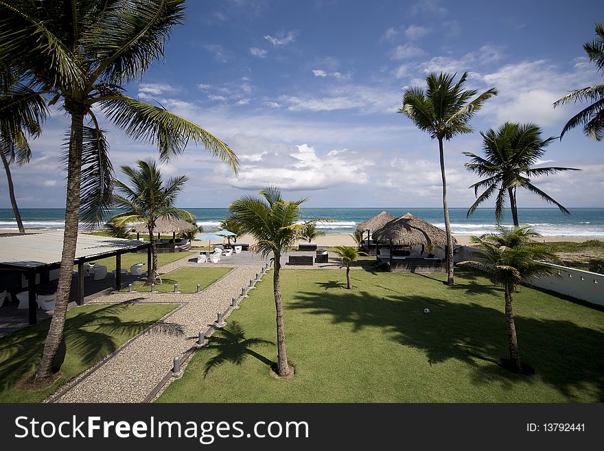 Splendid views of the Atlantic Ocean in Dominican Republic.