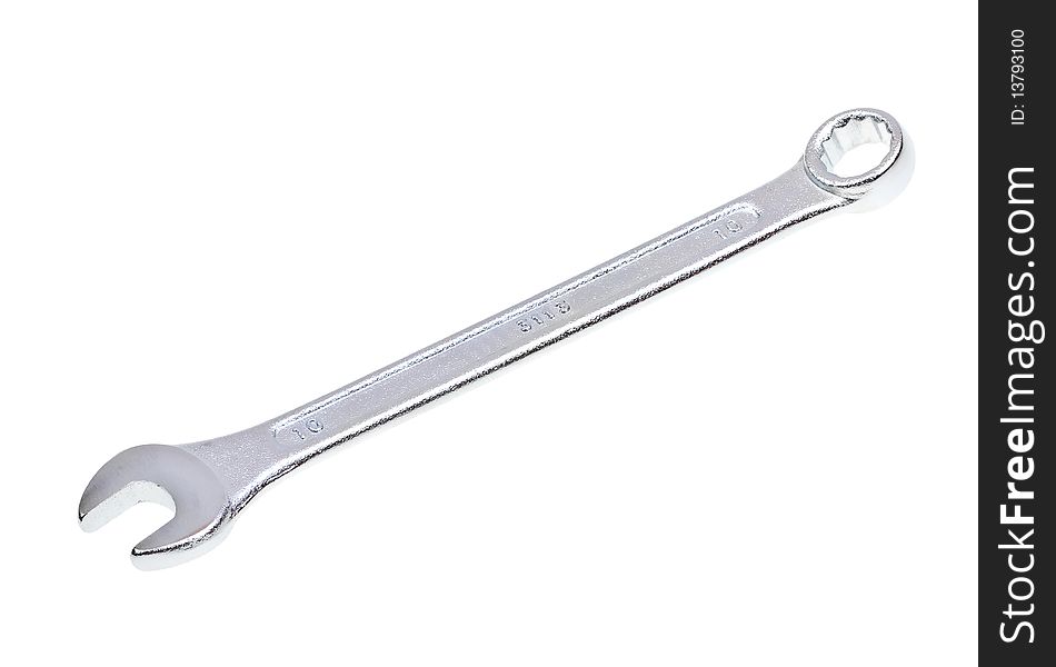 Wrench isolated on a white background