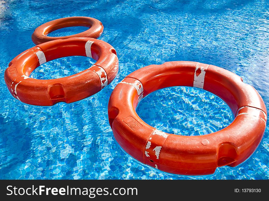 Floats in a pool