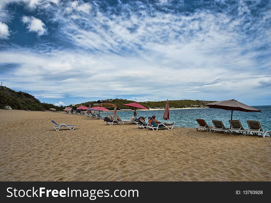 Coast in Saint Maarten Island, Dutch Antilles. Coast in Saint Maarten Island, Dutch Antilles