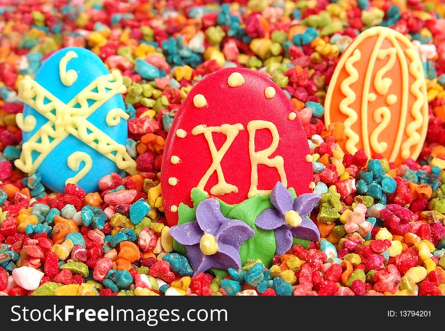 Decorative colorful candy sprinkles background.