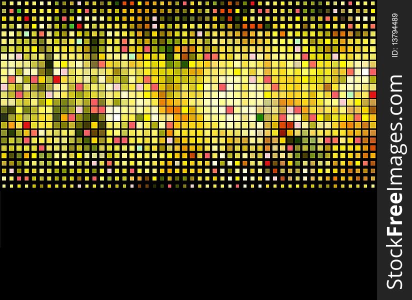 Abstract square pixel mosaic background. Abstract square pixel mosaic background