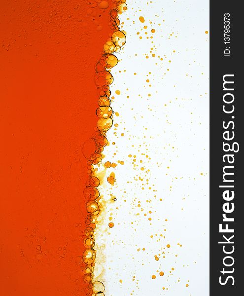 Bright Orange Liquid Texture