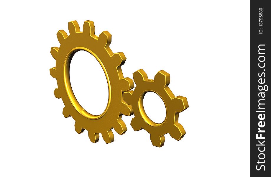 Illustration of a gear wheel