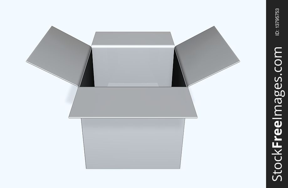 3d image of a box.