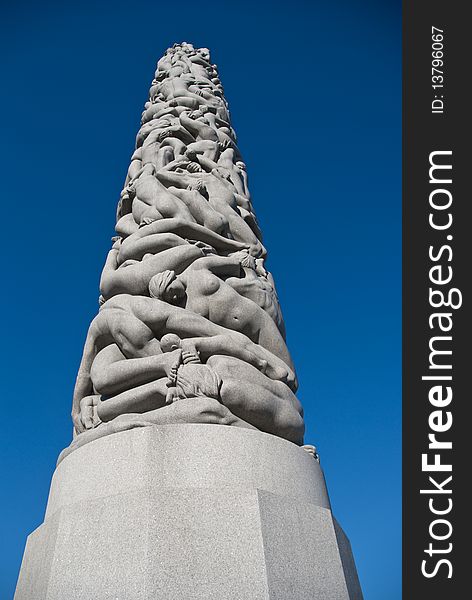 Statue In A Park Of Oslo