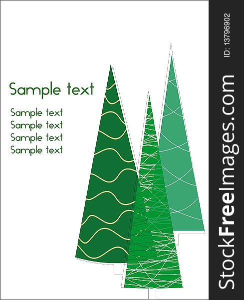 Simple Abstract Christmas background with place for text