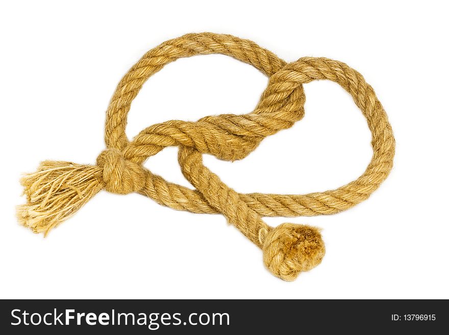 Rope on the isolated background