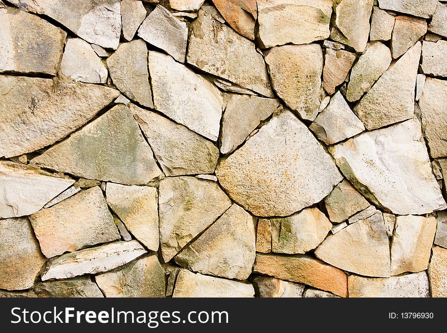 The background from stone wall