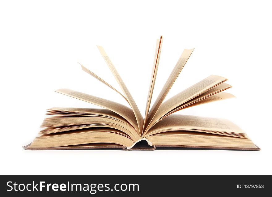 Open Book isolated on a white background