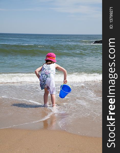 Kids Playing At The Beach