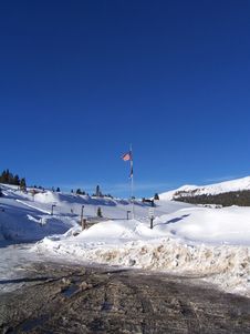 Stock Photo Of Colorado Vail Pass Winter Landscape Stock Photo