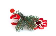 Isolated Christmas Decorations On White Background Stock Photos Isolated Christmas Decorations On White Background Stock Photos