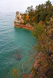 Miners Castle Pictured Rocks Stock Image Miners Castle Pictured Rocks Stock Image