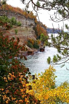 Pictured Rocks Royalty Free Stock Photos Pictured Rocks Royalty Free Stock Photos