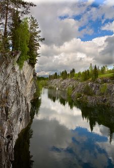 A Lake With Stone Shores Stock Images A Lake With Stone Shores Stock Images