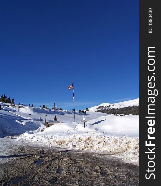 Stock Photo Of Colorado Vail Pass Winter Landscape