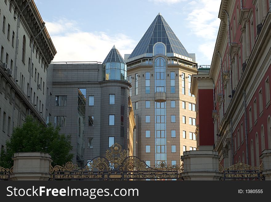 New Modern Building of the Moscow city hall