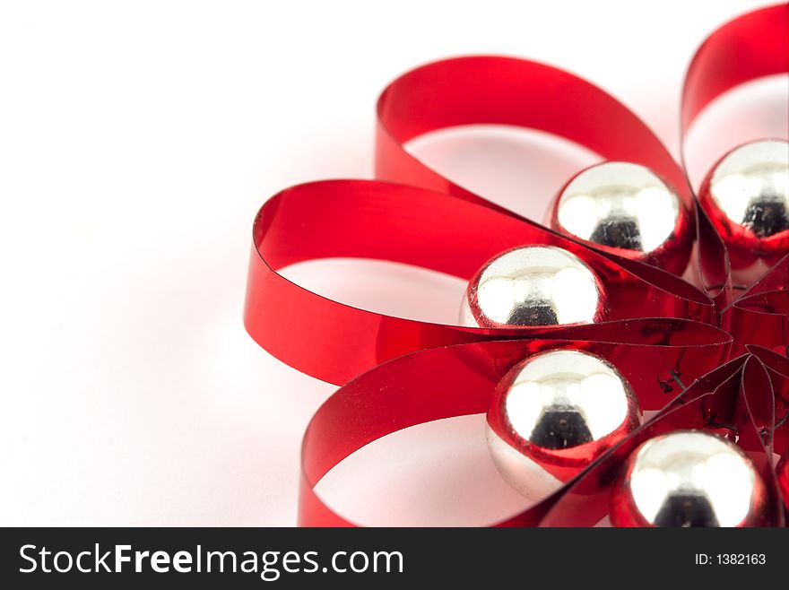 Isolated christmas decoration on white background (ornament)