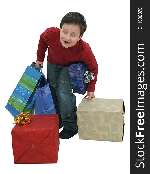 Family, man, child, children, woman, buy, christmas, books, shopping