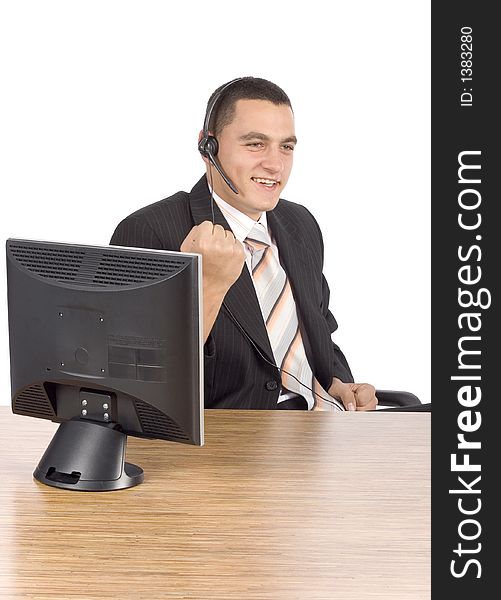 Successful Businessman On The Phone