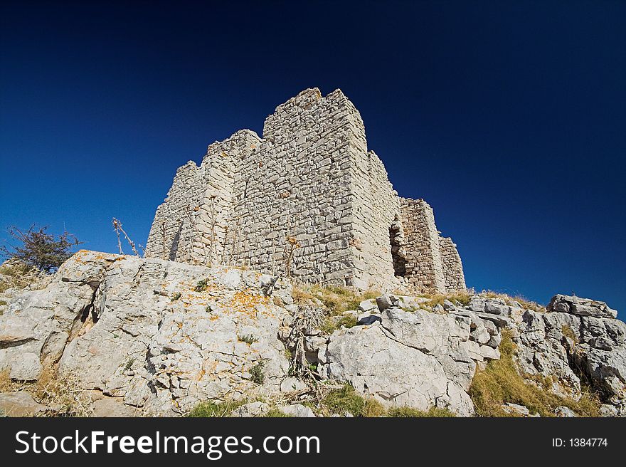 Fortress Tureta on the island Kornati, from 6th cnetury