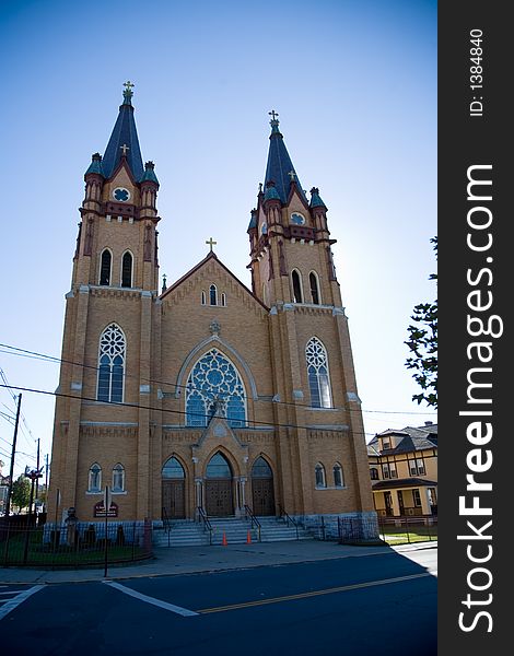 Bell Tower of a Small Town Church