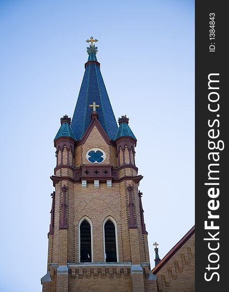 Bell Tower of a Small Town Church