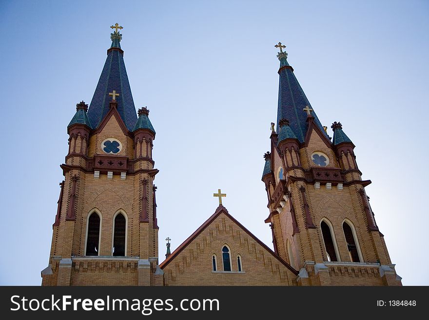 Bell Tower Of A Small Town Church